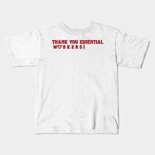 Thank You Essential Workers Logo Kids T-Shirt